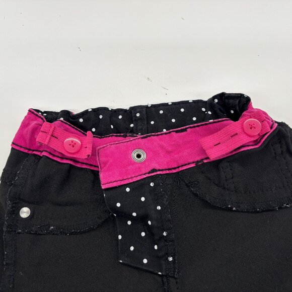 Urban Star Black/White Polka Dot Cotton Pants adjustable waist Girls size 4 - Picture 8 of 9